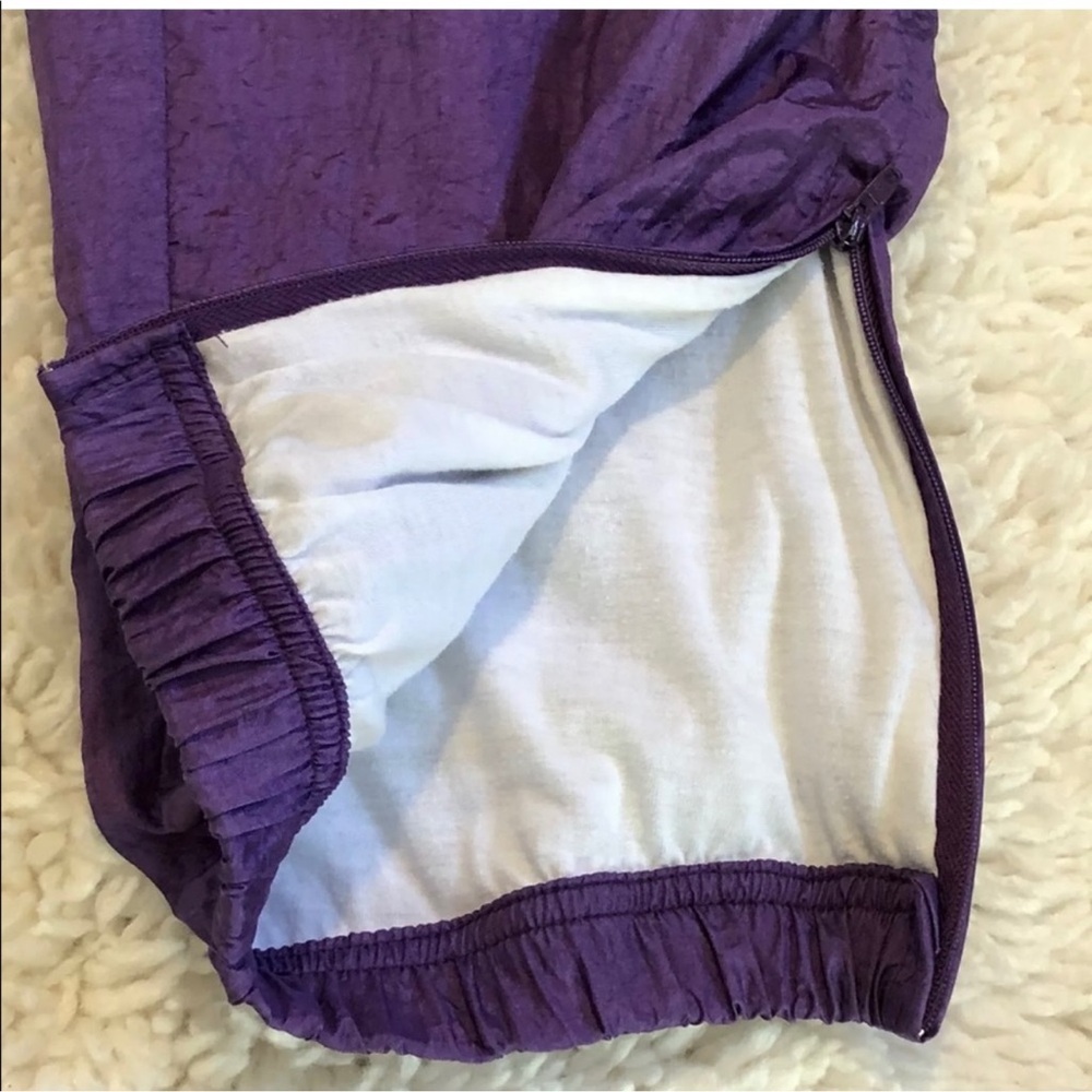 Vintage Sergio Tacchini Violet Purple Windbreaker Athletic Pants - Picture 8 of 10